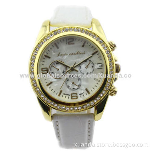 Fashion watch for men, suitable for gift, good-quality leather